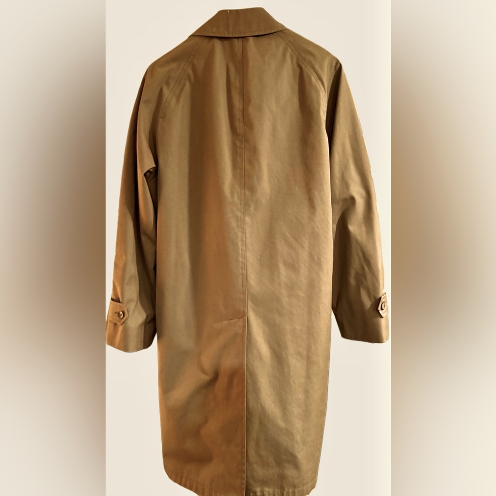 Vintage Botany 500 Men's Trench Coat 38 Reg with Zip Out Bore Luxury Liner - Picture 8 of 12